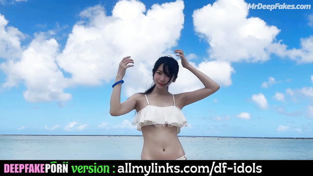 She was moaning loudly in the bungalow, Kazuha real fake ルセラフィム アダルトビデオ