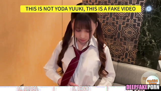 They left quickly after sex, fake Ayaka Miyoshi & Rino Sashihara 三吉彩花 ポルノ