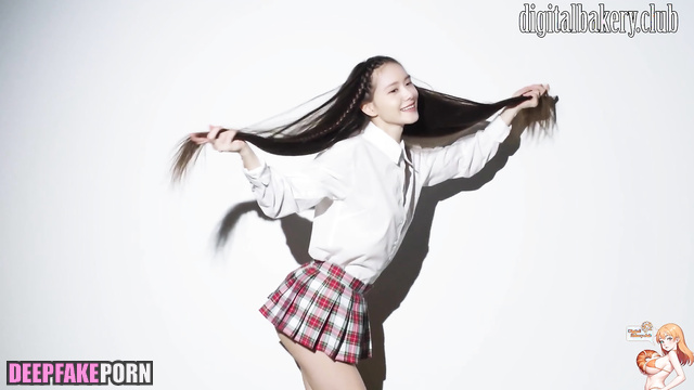 Schoolgirl came to an intimate photo session - Yoona (少女時代 人工知能) A.I.