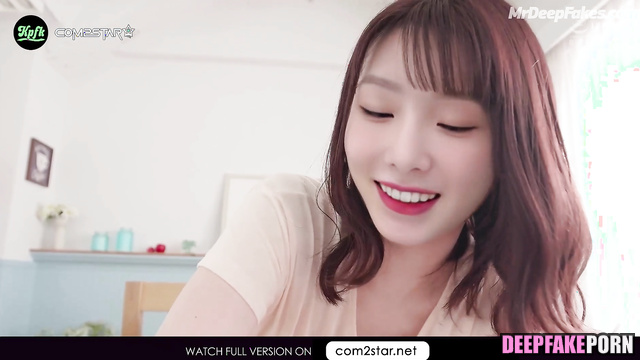 Fake Taeyeon (少女時代 ディープフェイクビデオ) is going to fuck you after hot kisses