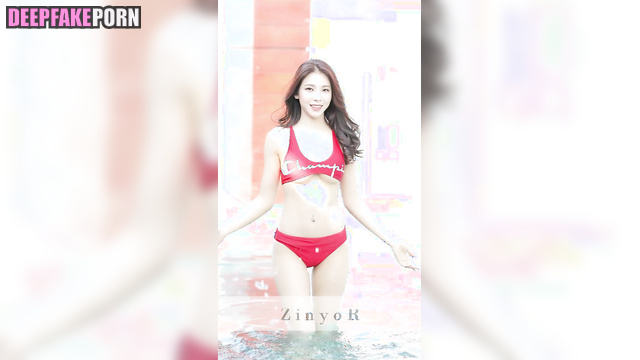 Bikini babe loves fuck in the pool (카리나 에스파) Karina in hot sex tapes