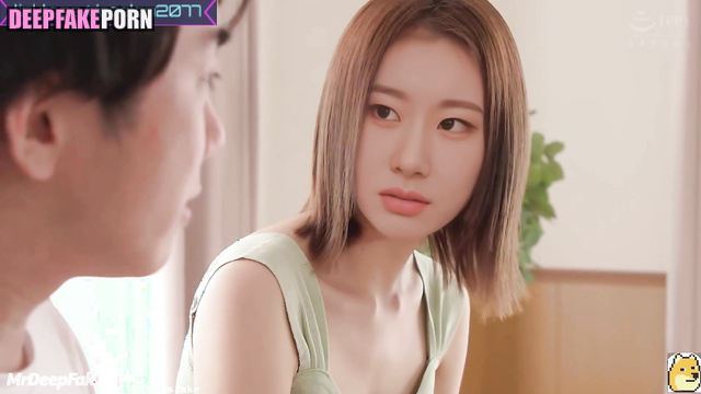 Bitch looking at her pussy in the mirror - Chaeryeong (채령 있지) face swap