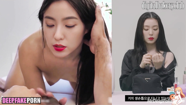 (아이린 레드벨벳) Irene and an american lover together in bed, smart face change
