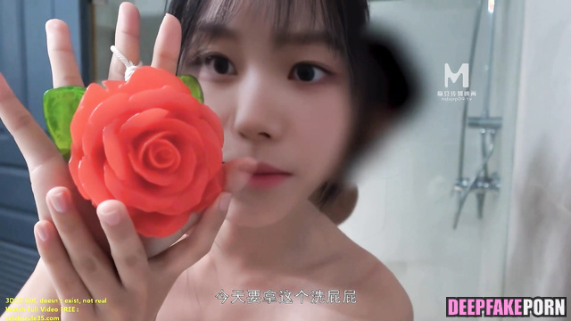 Guy sliding his dick between her legs in the bath - Karina (카리나 에스파) A.I.