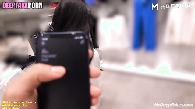 Guy sliding his dick between her legs in the bath - Karina (카리나 에스파) A.I.