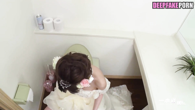 Dirty bride Bai Bing (白冰 成人视频) fucking with groom's friends, face swap [PREMIUM]