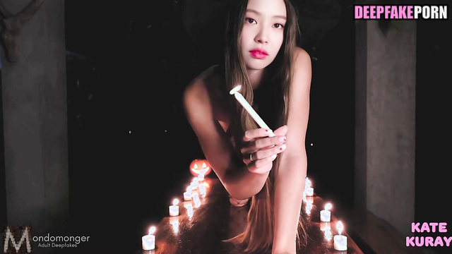 (제니 블랙핑크) Jennie enjoying a macig cock on Halloween - deepfake erotic [PREMIUM]