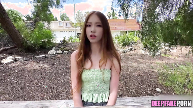 She showed you her pink pussy with pleasure, Taeyeon (少女時代 フェイクポルノ) A.I.