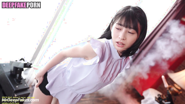 That day Suzu Hirose (広瀬すず ポルノ) had sex with fuck machine and her boy, ai