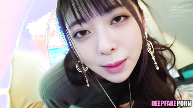 있지 ITZY 섹스 장면 Sex scene Yuna fucks with her friend in a tent pov 유나 [PREMIUM]