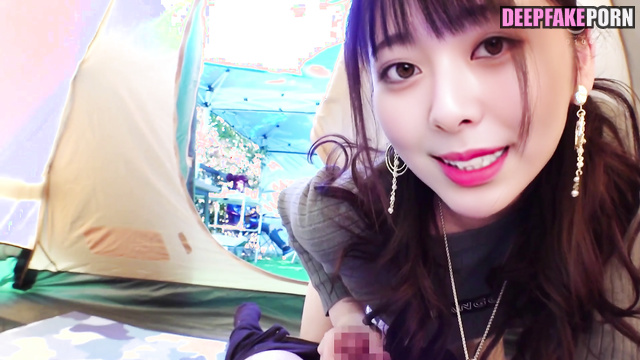 있지 ITZY 섹스 장면 Sex scene Yuna fucks with her friend in a tent pov 유나 [PREMIUM]