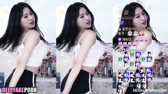 Sexy solo dance with energy Yujin アイズワン 偽の有名人のポルノ real fake