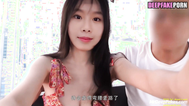 He touched her pussy on the Ferris wheel, Natty face swap / キスオブライフ ポルノ