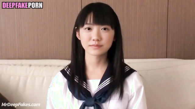 Teen and her first sensations of touching boobs, fake Mana Ashida 芦田愛菜 性別