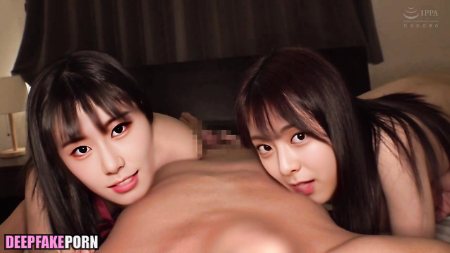 Yuna & Chaeryeong couldn't share you, so they made threesome, ai 유나 있지 [PREMIUM]