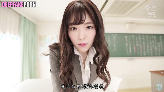 Irene 아이린 becomes very naughty teacher to her student Red Velvet 레드벨벳 fake porn 가짜 포르노