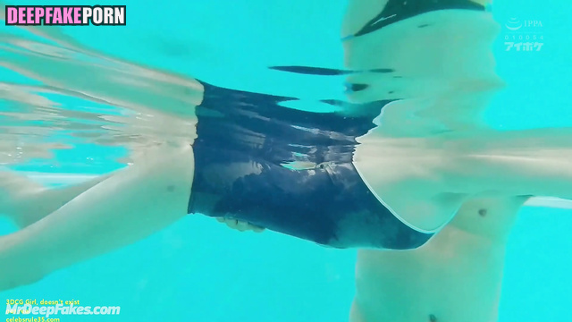 Pool visitor fucked swimming coach - Hinako Sano (佐野 ひなこ フェイクポルノ) A.I.