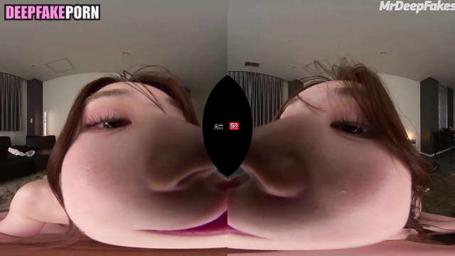 VR Fake porn [フェイクポルノ] キムミンジュ Minju riding on me with her wet pussy アイズワン IZ*ONE