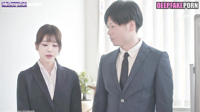 Brunette moaning when you fucking her in doggystyle, fake Wonyoung アイヴ 性別