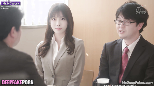 Office lady moaning during sex with her colleague 少女時代 ポルノ Taeyeon A.I.