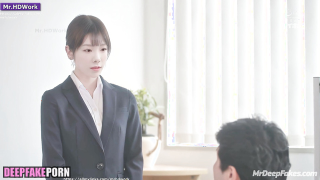 Office lady moaning during sex with her colleague 少女時代 ポルノ Taeyeon A.I.