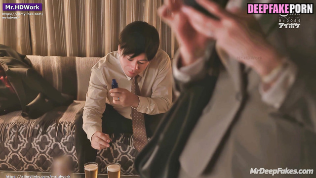 The hottest touches from a new colleague, Chaewon face swap アイズワン セックスシーン