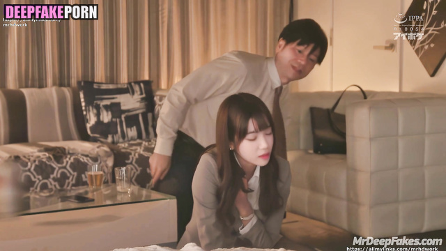 The hottest touches from a new colleague, Chaewon face swap アイズワン セックスシーン