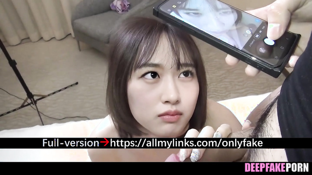 アイズワン フェイクポルノ Yujin is very sad and she does not want to suck, real fake