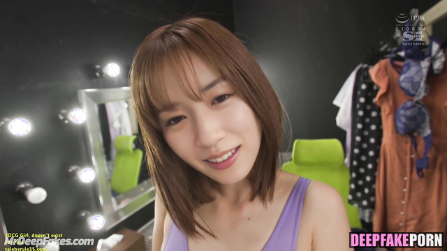 Fan snuck into her dressing room and fucked - Mei Nagano (永野 芽郁 性別) A.I.