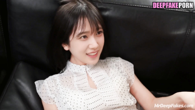 Cool sex on the floor and on the leather sofa with Kazuha ルセラフィム ポルノ A.I.