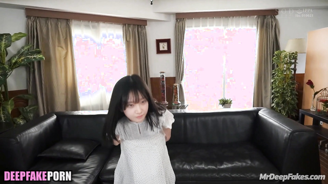 Cool sex on the floor and on the leather sofa with Kazuha ルセラフィム ポルノ A.I.