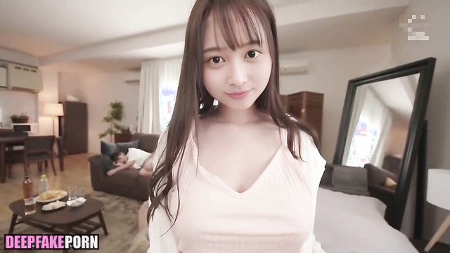 She drugged her bestie to fuck her boyfriend, Inoue Nagi 井上和 乃木坂46 A.I.