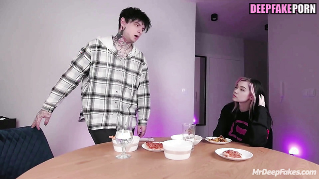 QuarterJade in deepfake erotic / she invited a handsome guy from Twich