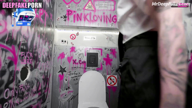 Pretty girl having fun with random cocks in the sex booth, fake Kyedae