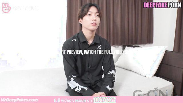 Guy started to undress for his first porn casting, Jungkook (정국 방탄소년단) ai