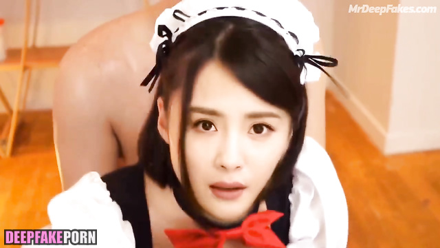 Yang Mi getting fucked in a maid costume - artificial intelligence (杨幂 人工智能)