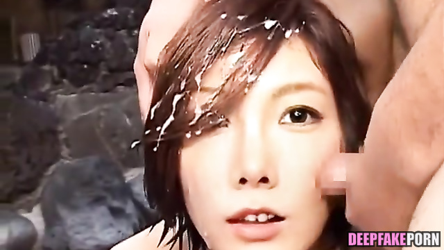 Taeyeon SNSD bukkake sex scene in the park (태연 소녀시대 부카케 섹스 장면)