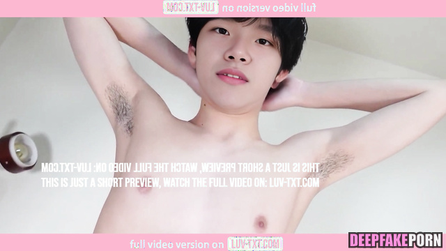 Fake 운학 보이넥스트도어 Woonhak from BOYNEXTDOOR Shows off hairy armpits