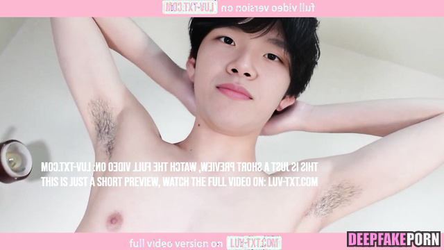 Fake 운학 보이넥스트도어 Woonhak from BOYNEXTDOOR Shows off hairy armpits