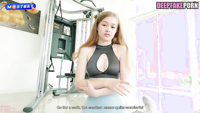 Trainer offered her sex and this is what happened / Zhu Yin (朱茵 網紅) ai [PREMIUM]