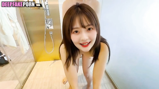 Deepfake Sumire Uesaka (上坂 すみれ) Having fun fucking in the bathroom