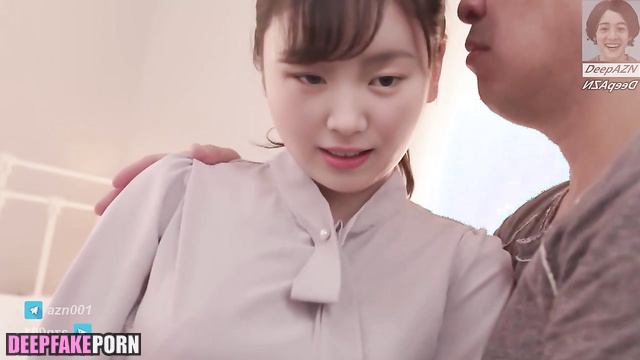 Fake ILLIT 아일릿 Wonhee Shows her nipples