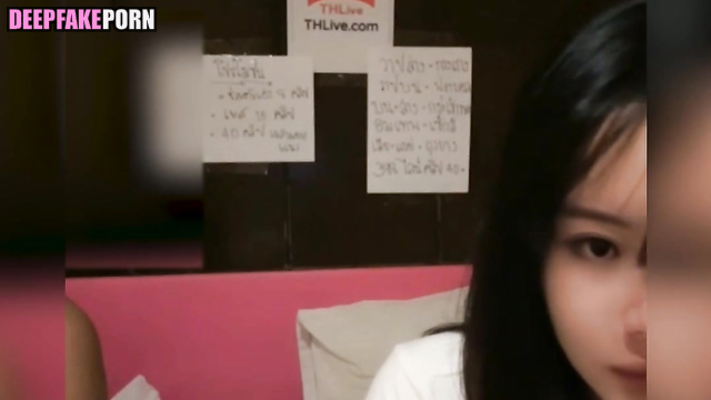 Fake NMIXX  Sullyoon let me suck her nipples 설윤 엔믹스