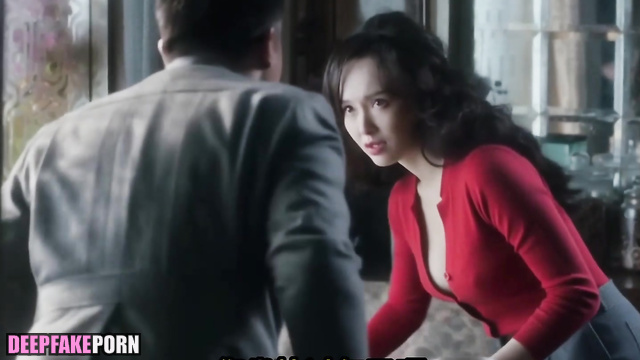 Brunette did it with with a crime boss, Tiffany Tang 唐嫣 性爱场面 real fake [PREMIUM]
