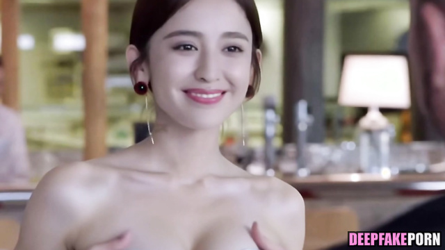 She was able to cum twice from his tongue, Gulinazha (古力娜扎 假色情片) A.I. [PREMIUM]