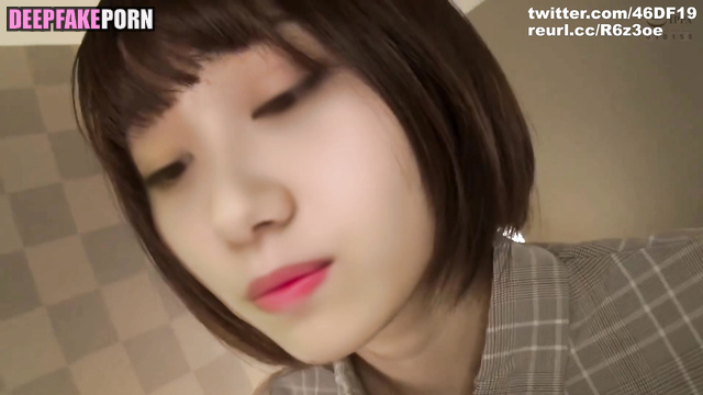 FAKE Ito Miku licks guy's feet in hotel room [J-Pop sex scene] フェイクポルノ 伊藤 美来 [PREMIUM]