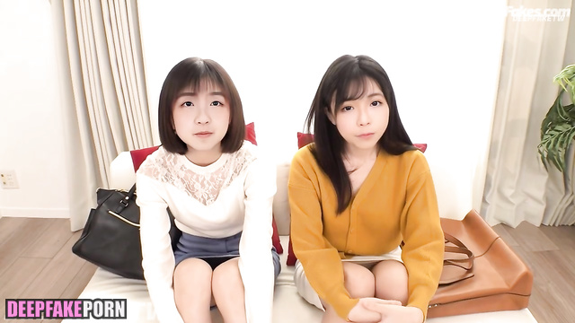 不是HK Two sexy sisters shared one big cock in threesome (deepfake/智能換臉)