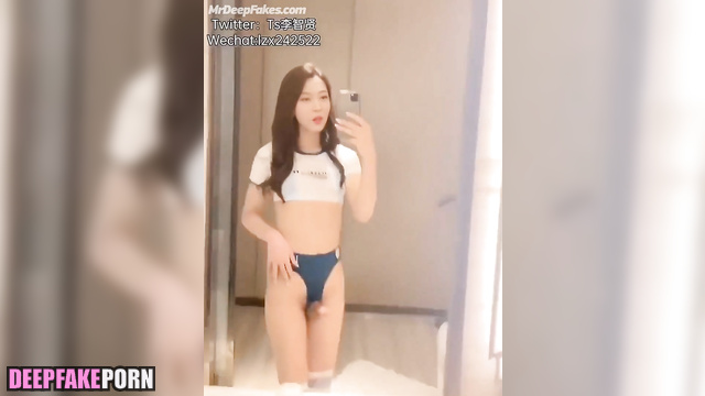 Moonbyul/문별 (MAMAMOO 마마무) is sexy shemale in this deepfake tape 딥페이크