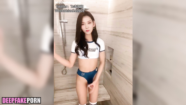 Moonbyul/문별 (MAMAMOO 마마무) is sexy shemale in this deepfake tape 딥페이크