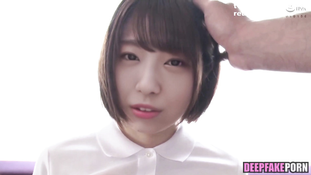 FAKE Shy Aimi opens her pussy on cam 愛美 フェイクポルノ フェラ [PREMIUM]